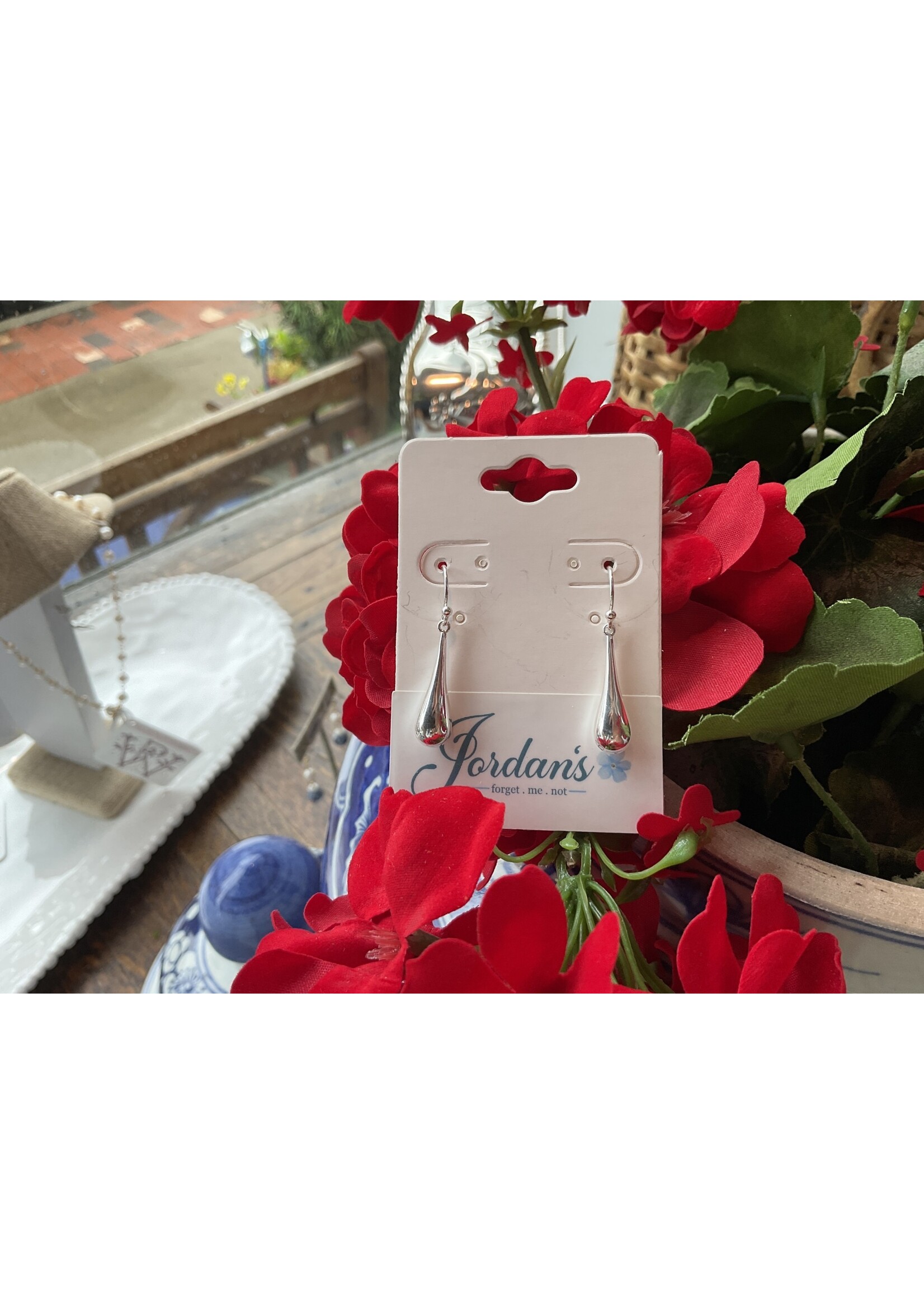 Jordans Teardrop Sterling Silver Earring