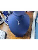 Jordans 14kwg Perfect Diamond Cross .20cttw 18in