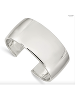 Jordans Sterling Silver Wide Engravable Cuff