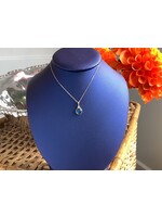 Jordans 10k Bezel Set Opal and Diamond Necklace