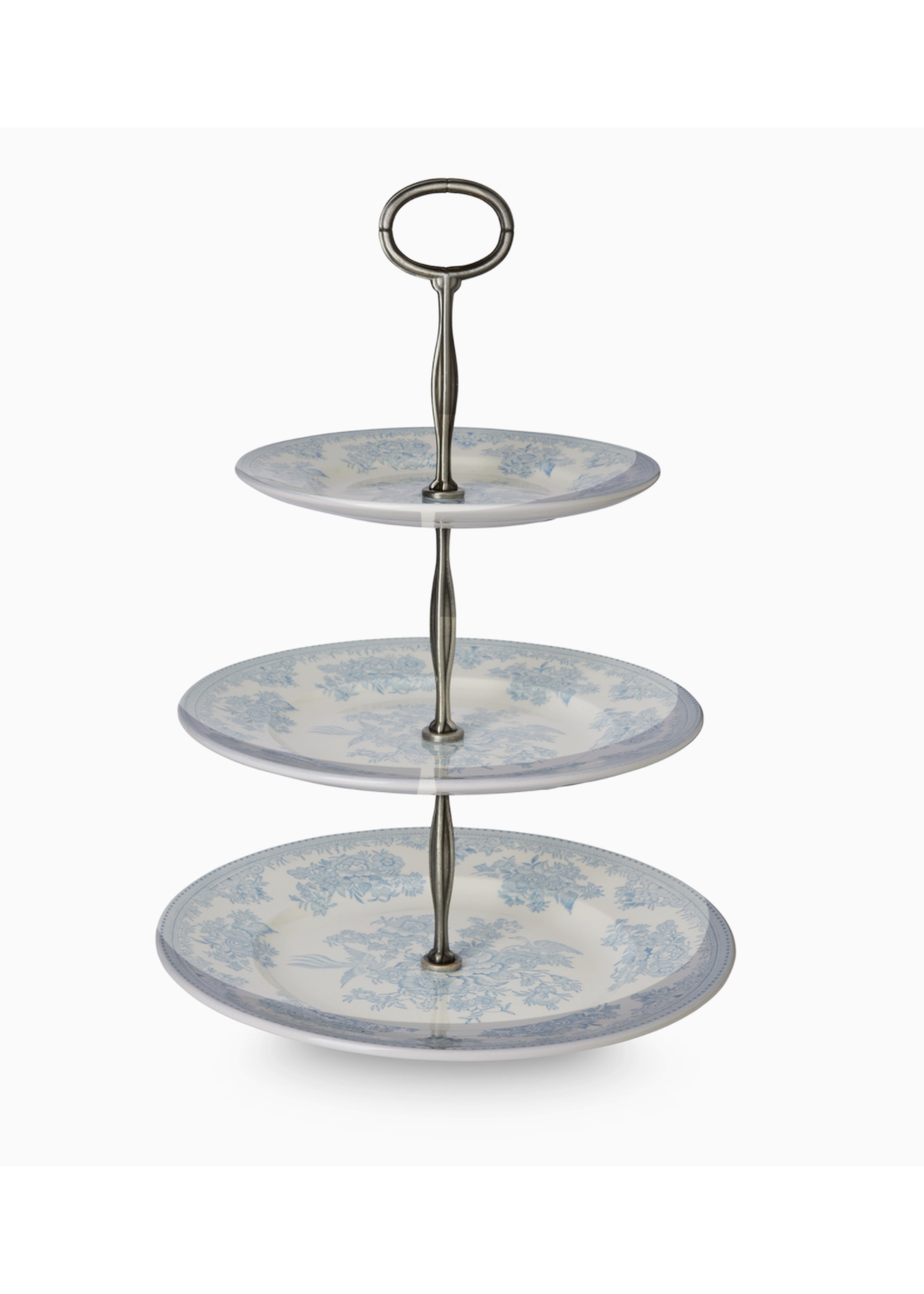Burleigh Blue Asiatic Pheasants 3 Tier Cake Stand