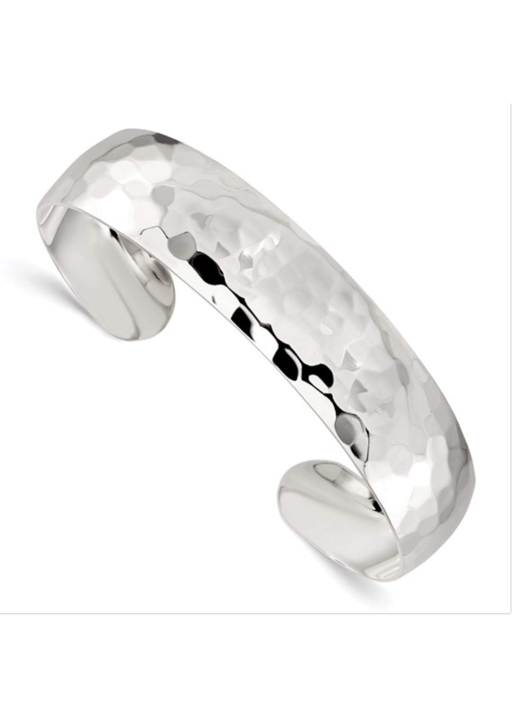 Jordans 13mm Hammered SS Cuff
