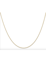 Jordans .6 mm 14k Cable Chain 18in