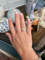 Jordans Halo Trio Baguette Ring .98 cttw 14k