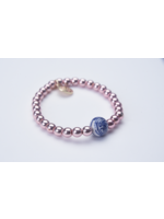 Wendy Perry Designs 8mm RG Chinoiserie Big Rock Bracelet