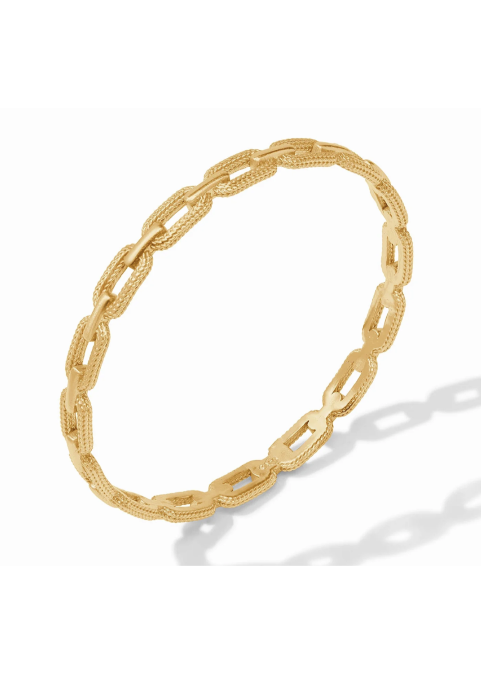 Julie Vos Cheval Paperclip Bangle Gold Large