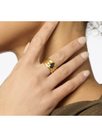 Julie Vos Cirque Stone Ring 8 Black