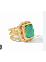Julie Vos Cheval Statement Ring Emerald Green 7