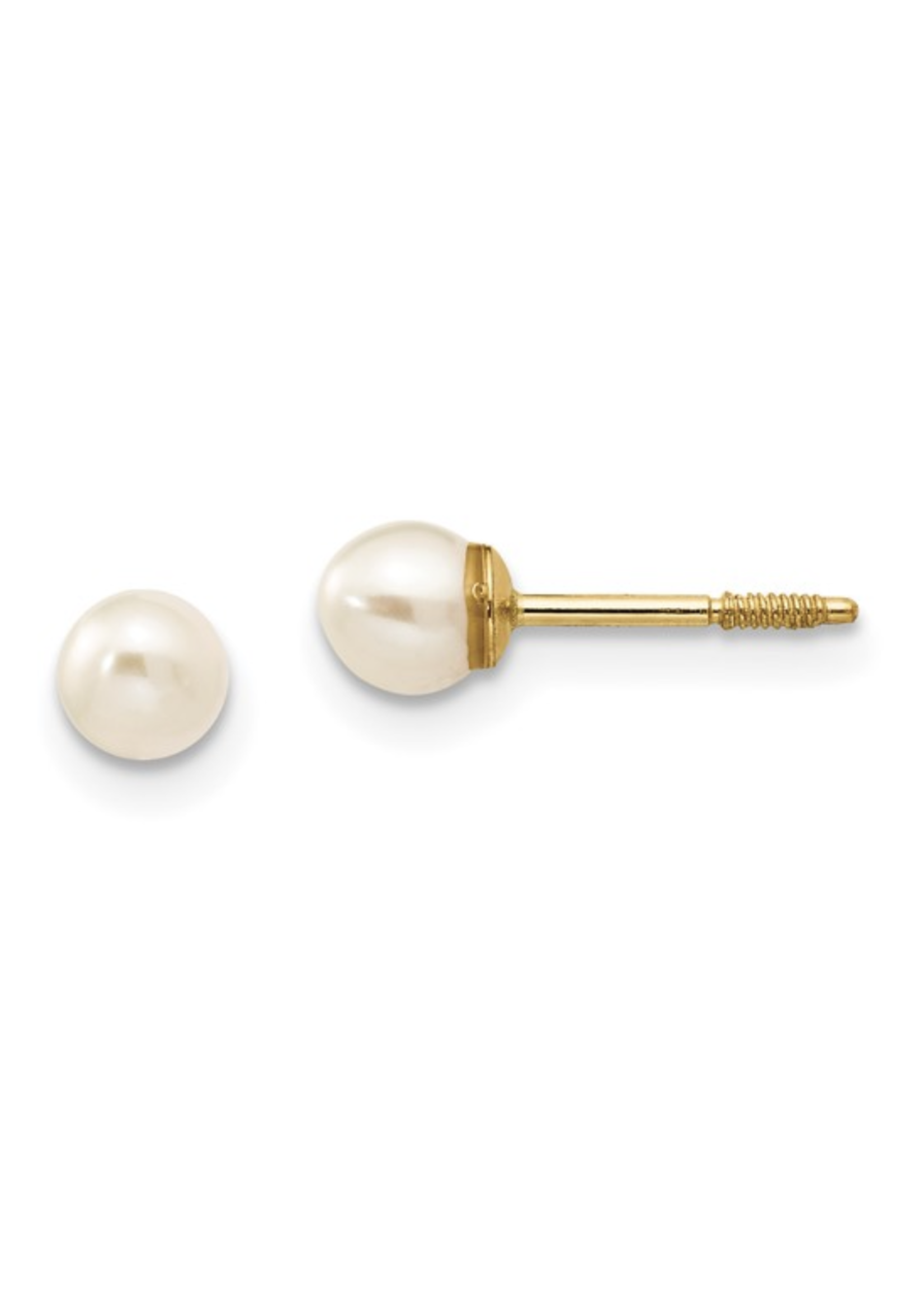 Jordans 14k Baby Screw Back 3mm Pearl Studs