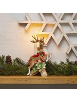 Fitz & Floyd Holiday Home Leaping Deer Candle Holder