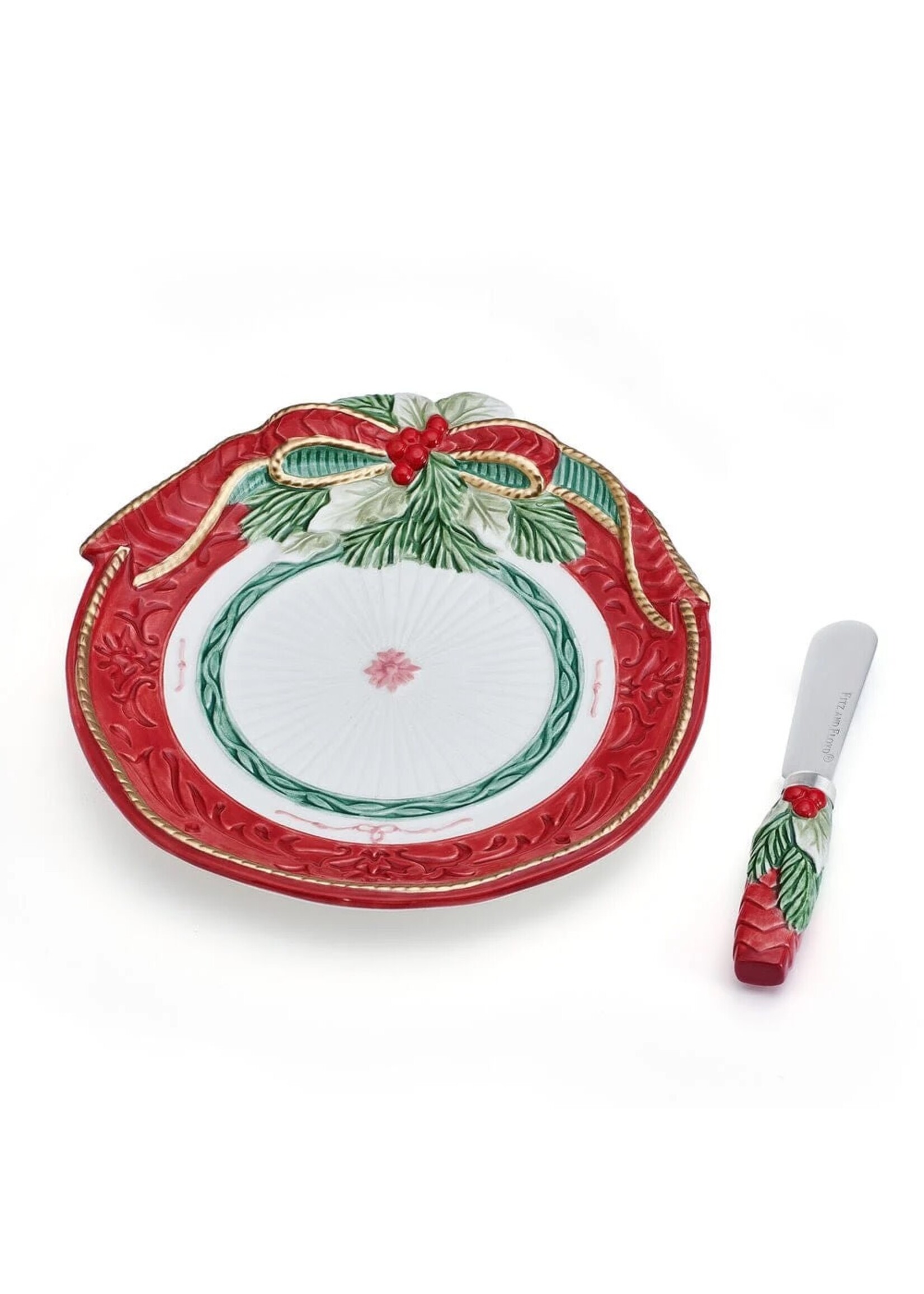 Fitz & Floyd Chalet Plate and Spreader