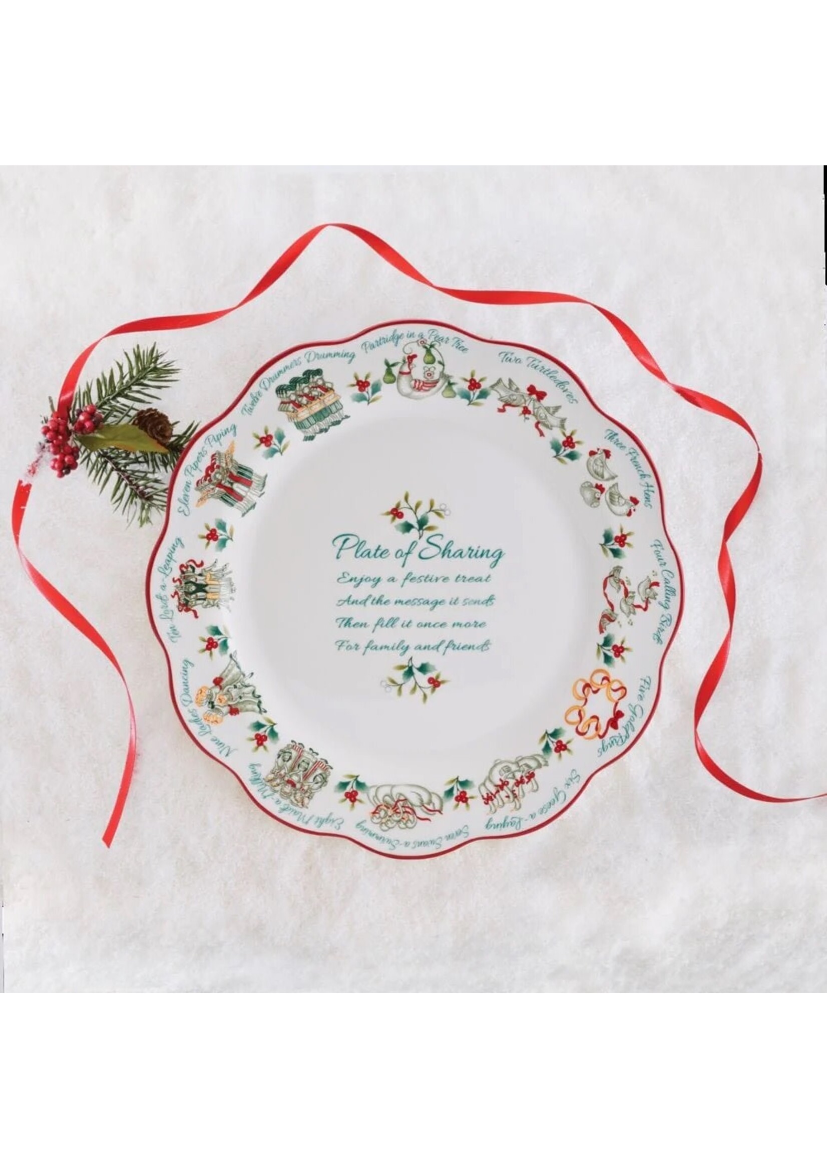 Fitz & Floyd Winterberry Giving Platter