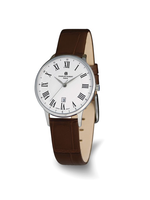 Charles Hubert Ladies Stainless Steel Quartz Watch Roman Numeral Dial