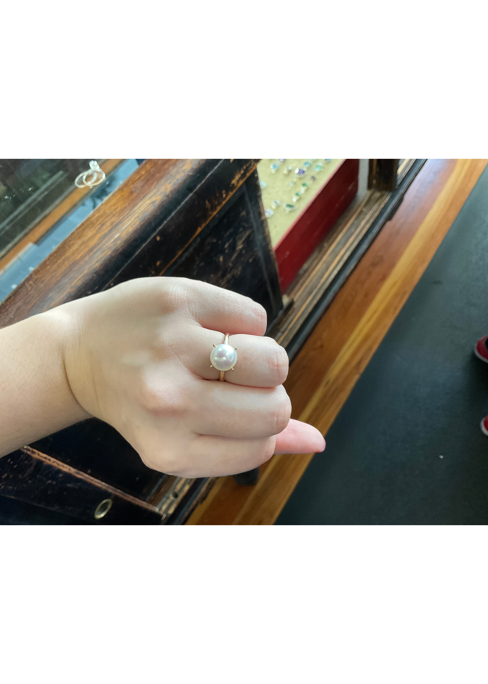 Jordans 14k 10mm Pearl Ring