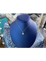 Jordans 1ct Lab Grown Round Solitaire Pendant 14k on Adj chain 16-18
