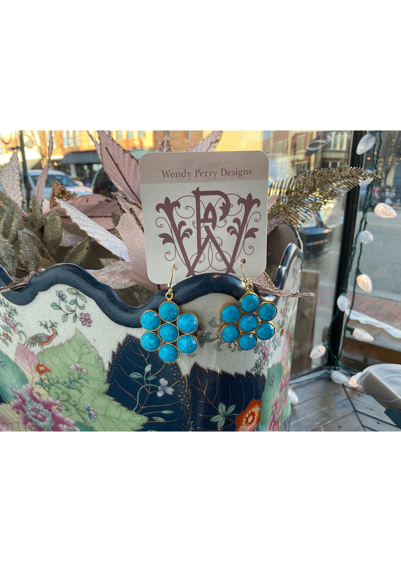 Wendy Perry Designs Santa Fe Turquoise Earring GF