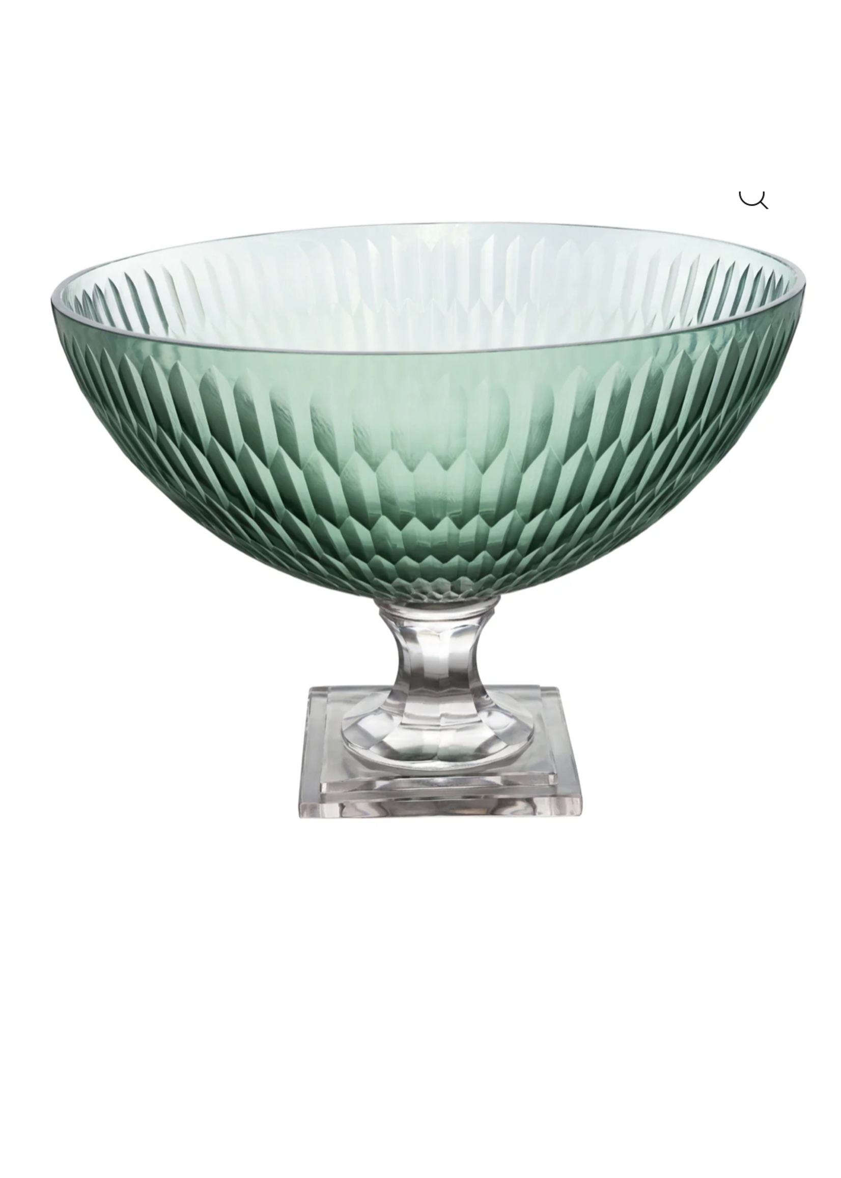 Jordans Faceted Green Footed Bowl