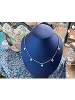 Jordans 5 Station Beaded Heart Necklace SS