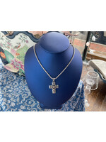 Jordans Filigree Sterling Cross on 20 in Braid Chain