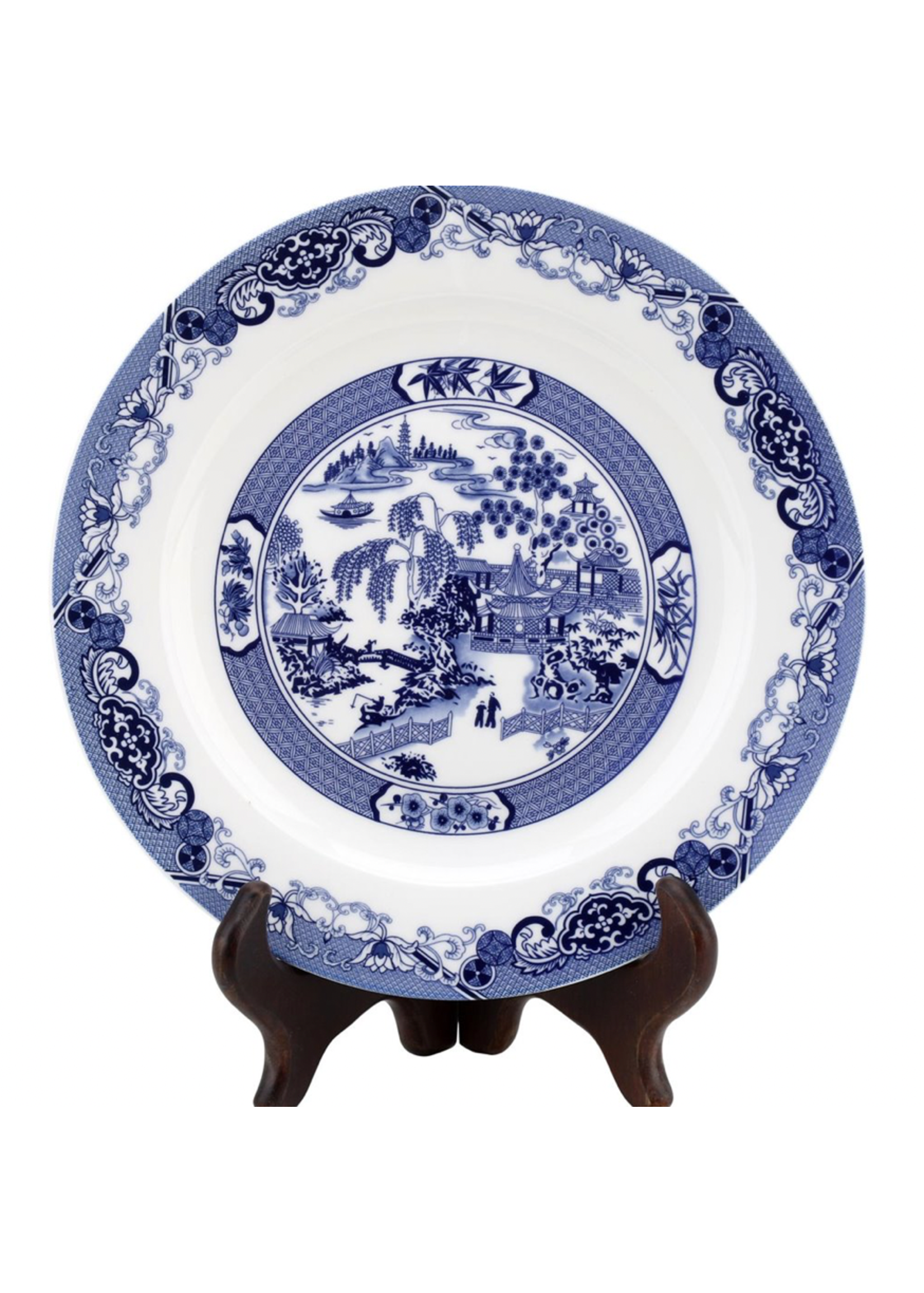 Jordans Blue Willow Border Accent Plate 8in