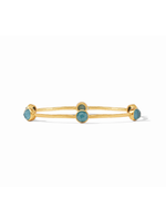 Julie Vos Milano Bangle Peacock Blue - Medium
