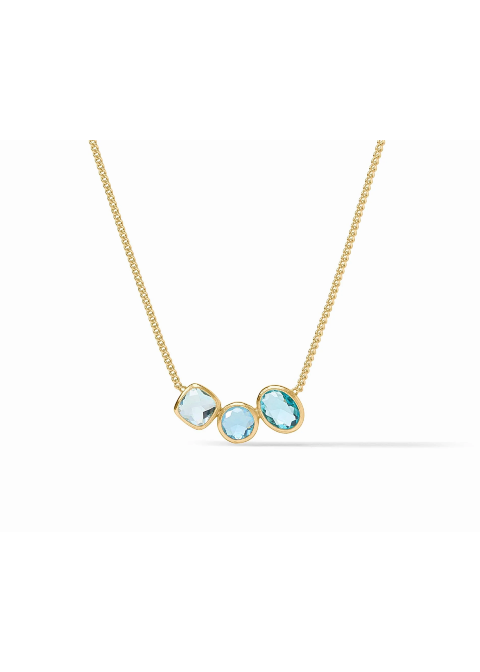 Julie Vos Kaleidoscope Delicate Necklace Bahamian Blue