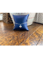 Jordans Puff Heart Paperclip Sterling Bracelet
