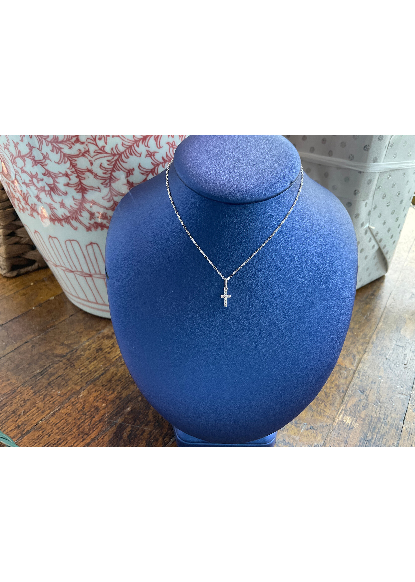 Jordans Sutton's Dainty Cross 14k White Gold