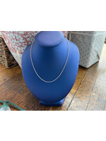 Jordans 1.2mm 14k white gold Cable Chain 20in