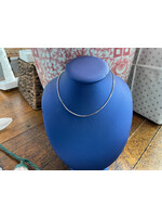 Jordans 14k white gold 1mm Box Chain 16in