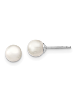 Jordans 5mm Pearl Stud in Sterling