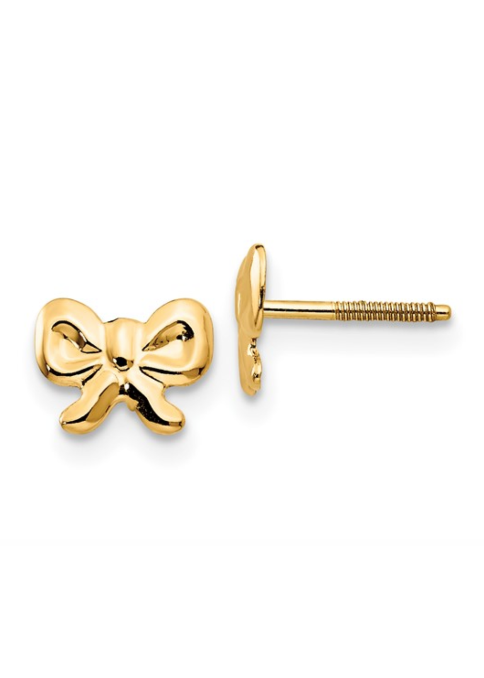 Jordans 14k Tiny Bow Screwback Earring