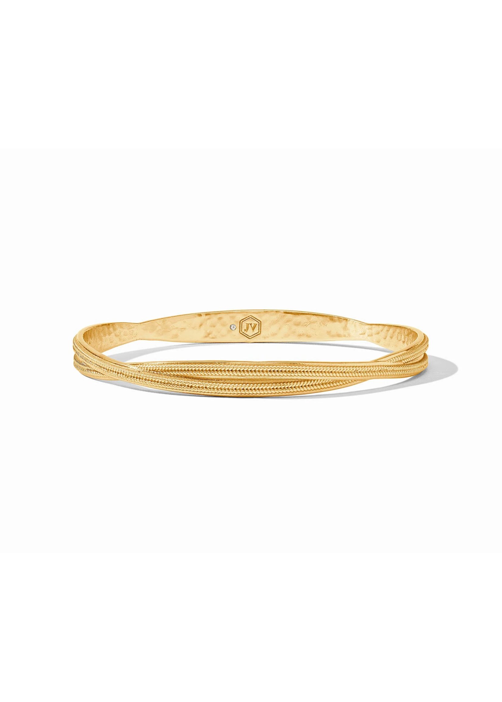 Julie Vos Cheval Twist Bangle Gold Small