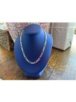 Jordans 4mm Sterling Figaro Chain 18in