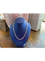 Jordans 4mm Sterling Figaro Chain 20in