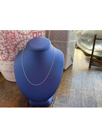 Jordans .6 mm 10k white gold Cable Chain 20in