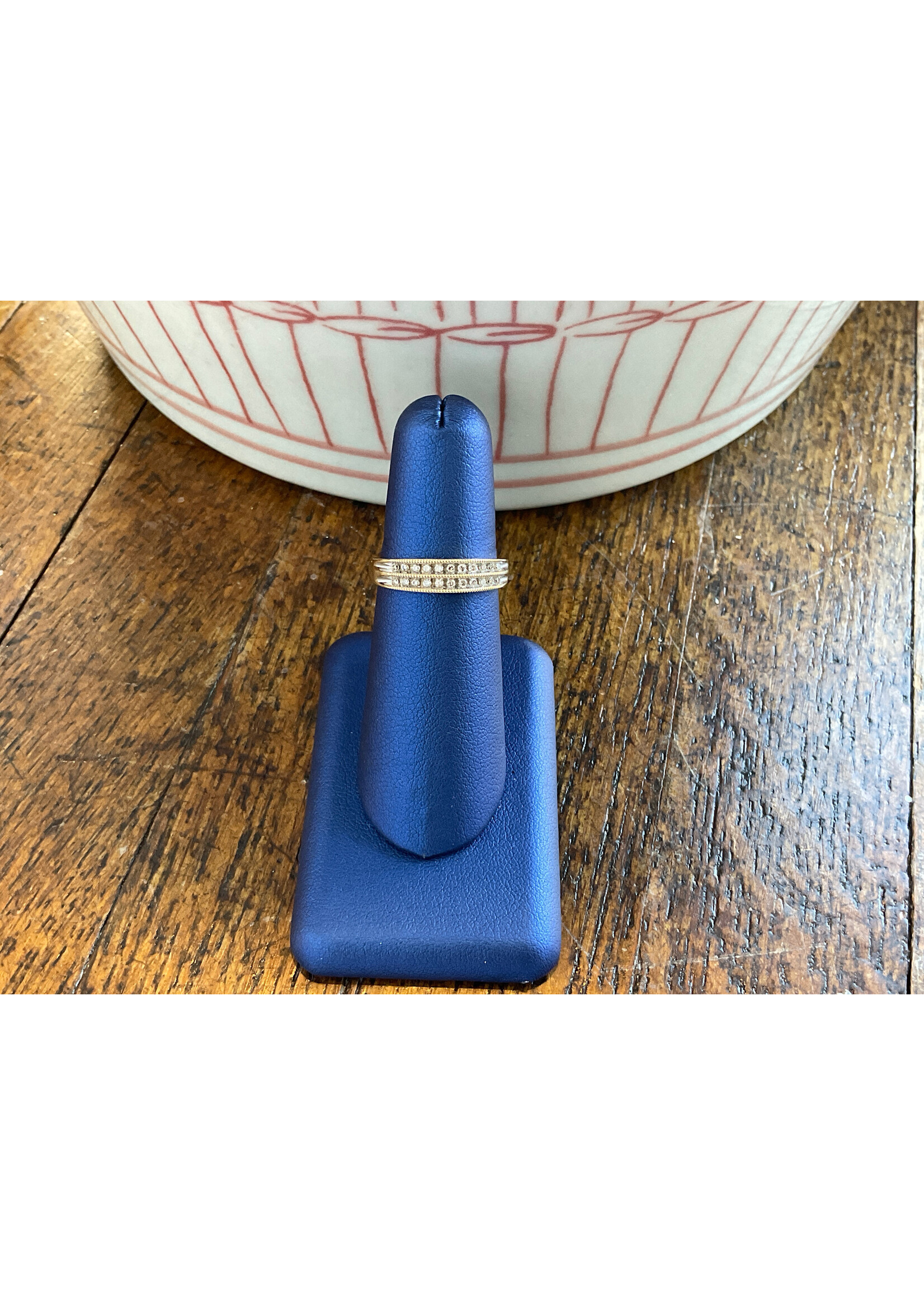 Jordans 10k Double Row Beaded Band .25cttw