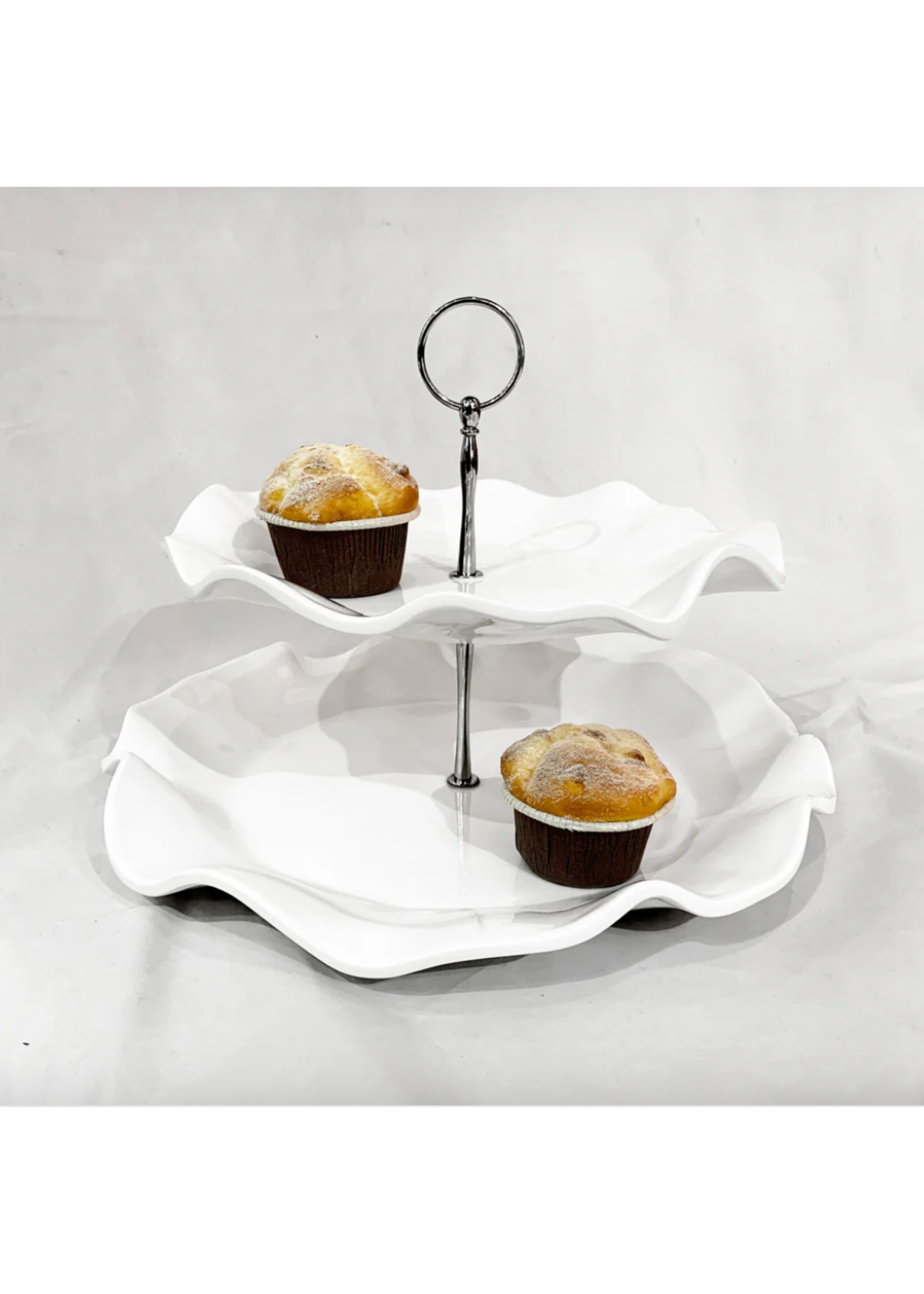 Beatriz Ball Vida Havana Two Tiered Server white
