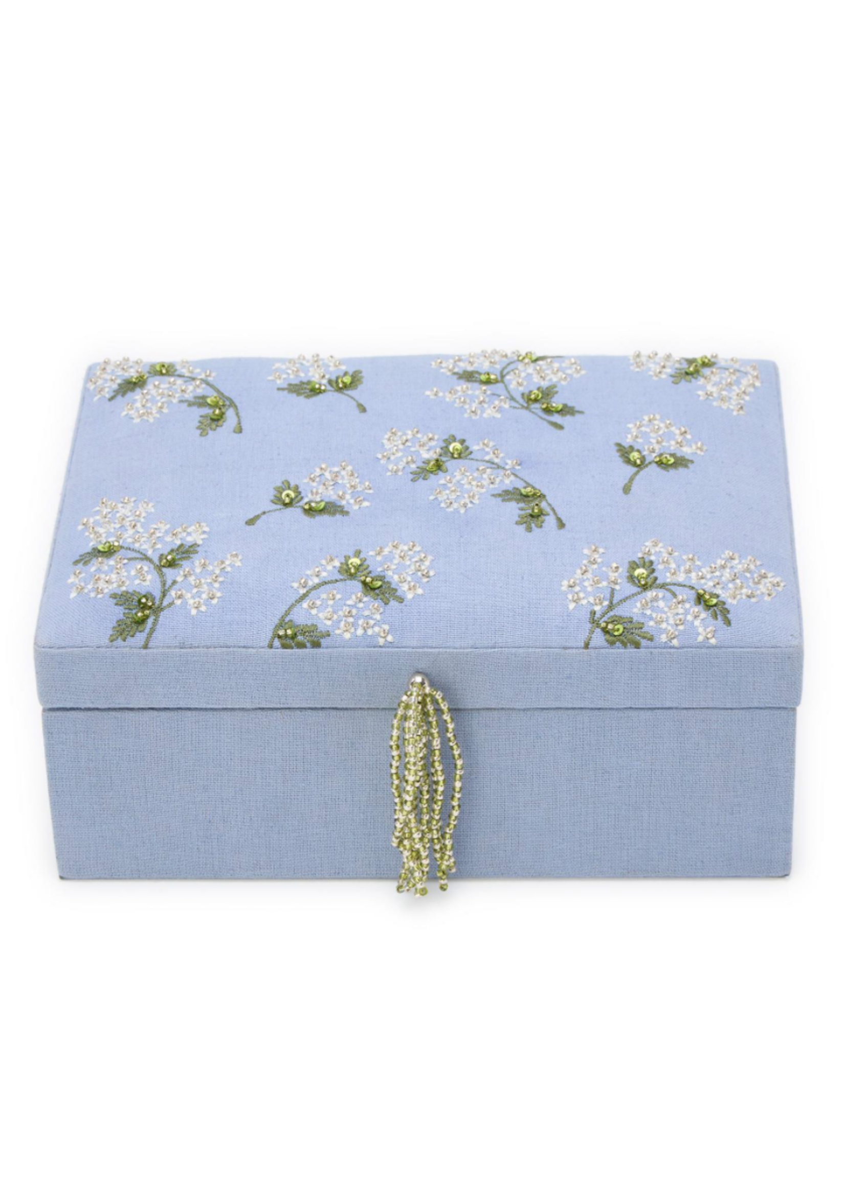 Jordans Hydrangea Linen Jewelry Box