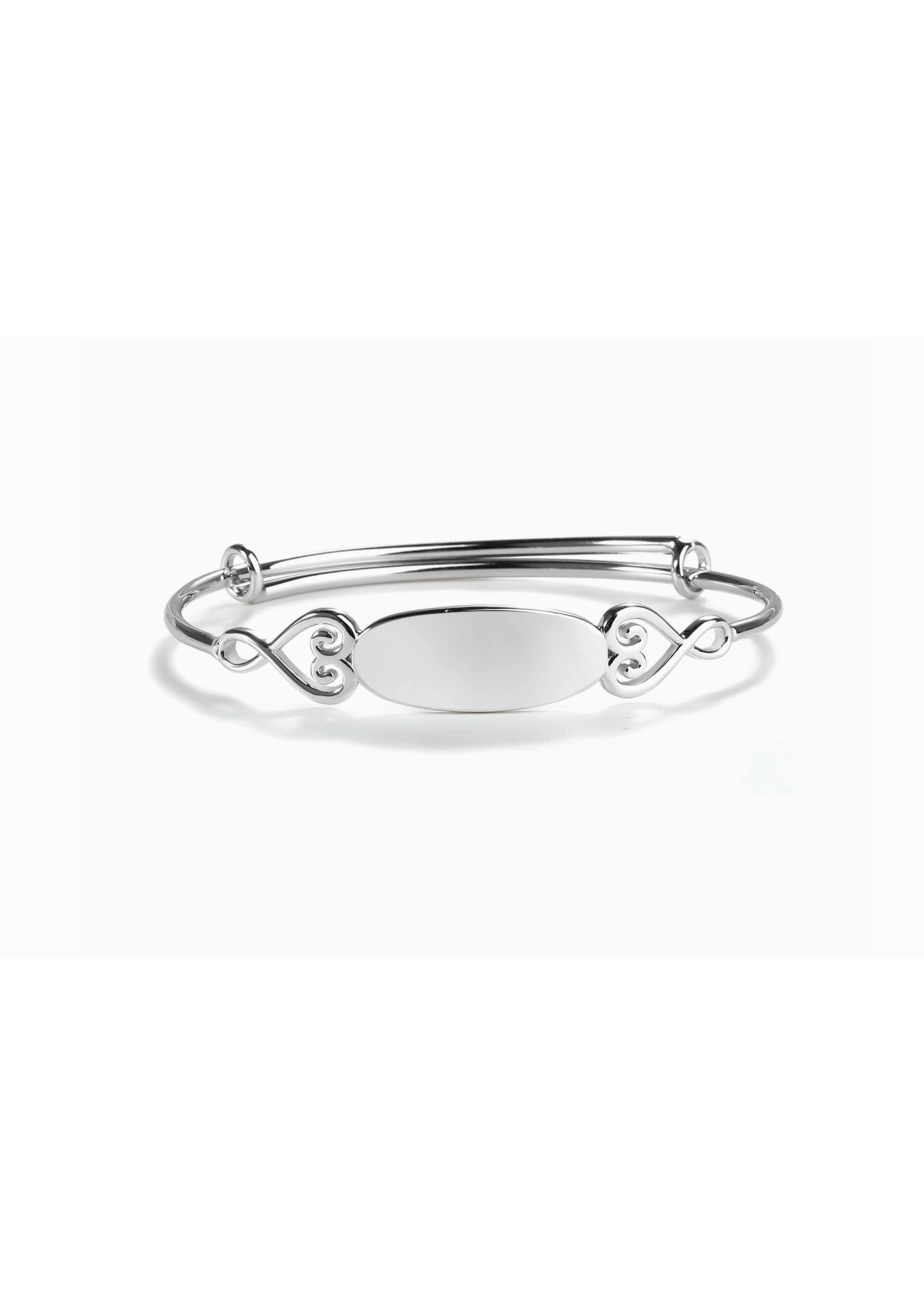 Jordans Girls Adjustable SS Oval Bangle