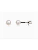 Jordans Pearl Screwback Sterling Earring