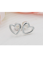 Jordans Heart Stud Screwback Earring SS