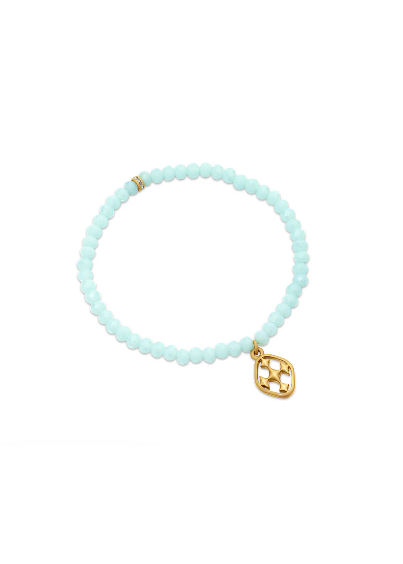 Gracewear Stretch Beaded Prayer Bracelet Turquoise Signature Collection
