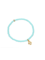 Gracewear Cherished Beaded Shield Bracelet turquoise Signature Collection