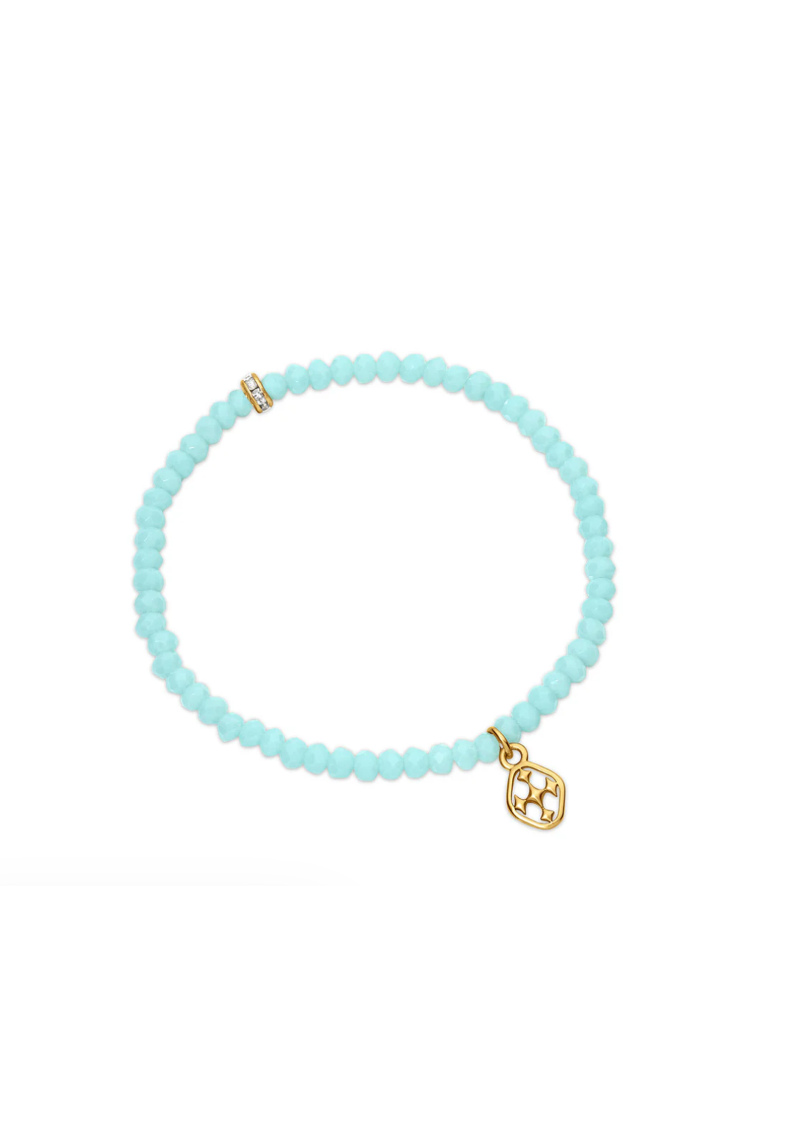 Gracewear Cherished Beaded Shield Bracelet turquoise Signature Collection