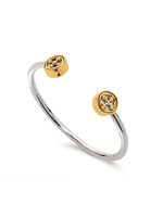Gracewear Bangle Medallion Bracelet Two Toned Signature Collection
