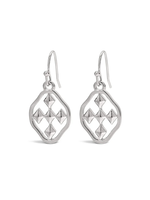 Gracewear Small Dangle Shield Earrings SP Signature Collection