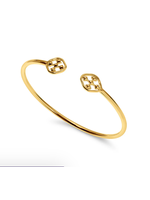 Gracewear Shield Bangle Gold Vermeil Always Collection