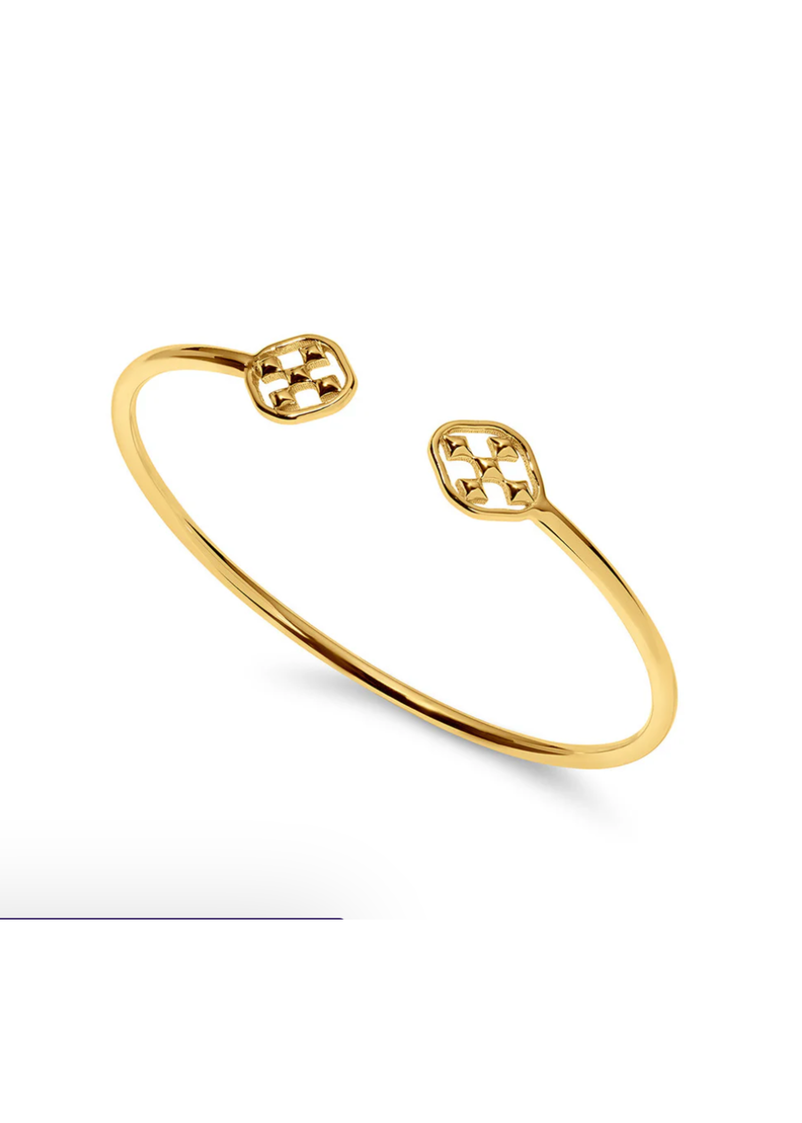 Gracewear Shield Bangle Gold Vermeil Always Collection