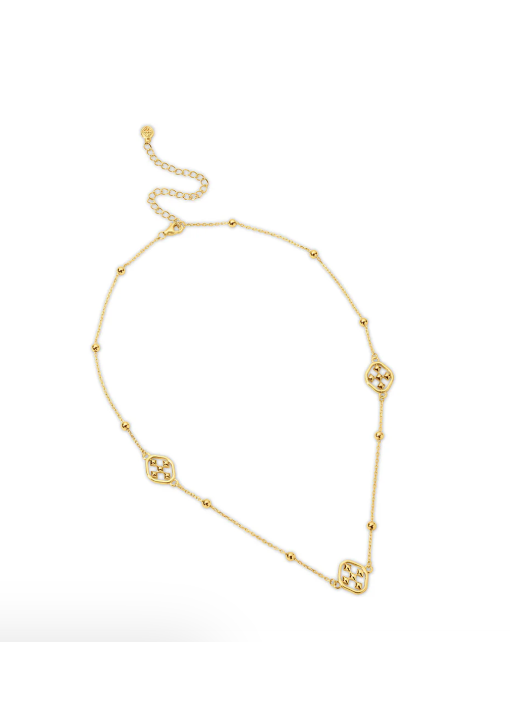 Gracewear Shield Choker Necklace Gold Vermeil Always Collection